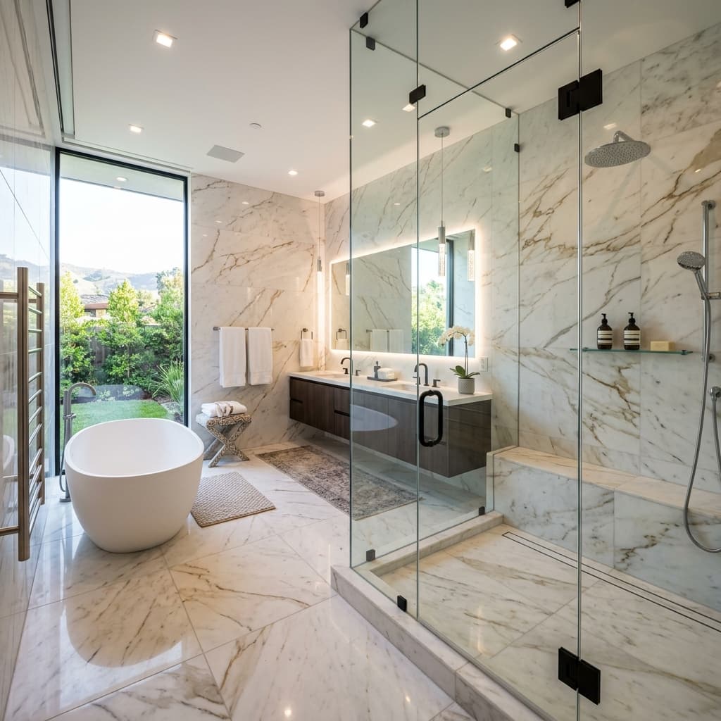 Luxury modern bathroom renovation