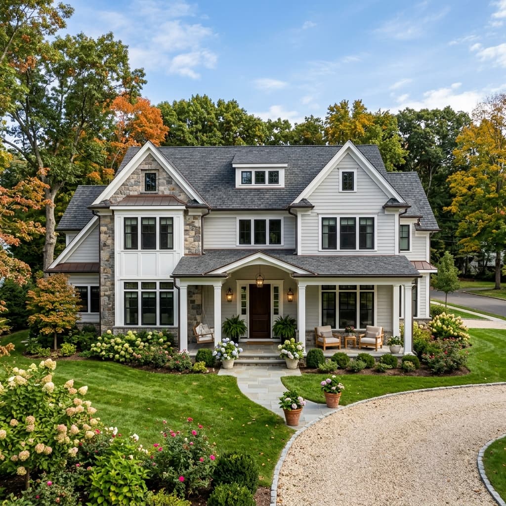 Beautiful Connecticut exterior renovation